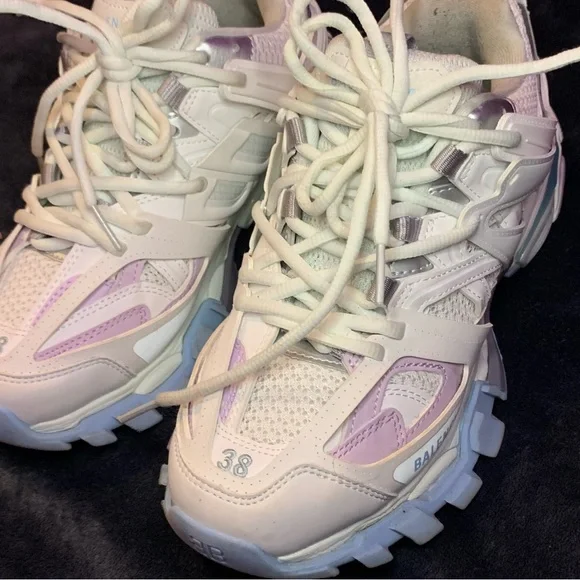 White Pastel Balenciaga Tracks